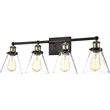 CHLOE Bonnie Contemporary 4 Light Rubbed Bronze Bath Vanity Fixture 32