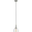 CHLOE Zoe Transitional 1 Light Brushed Nickel Ceiling Mini Pendant 8