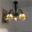 CHLOE Innes Tiffany-style 5 Light Mission Large Chandelier 27