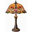 CHLOE Bertram Tiffany-style 2 Light Victorian Table Lamp 18