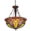 CHLOE Lori Tiffany 3 Light Victorian Inverted Ceiling Pendant Fixture 22