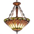 CHLOE Walden Tiffany-style 3 Light Inverted Ceiling Pendant 20