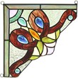 CHLOE Victorie Victorian Tiffany-glass Window Panel 8