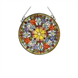 CHLOE Anemone Floral Tiffany-glass Window Panel 24