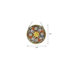 CHLOE Anemone Floral Tiffany-glass Window Panel 24