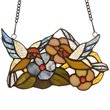 CHLOE Thrush Animal Tiffany-glass Window Panel 10