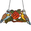CHLOE Sparrow Animal Tiffany-glass Window Panel 12