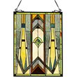CHLOE Rowan Mission Tiffany-glass Window Panel 24
