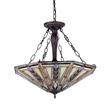 CHLOE Jayden Tiffany 3 Light Mission Inverted Ceiling Pendant Fixture 25