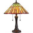 CHLOE Grace Tiffany-style 2 Light Geometric Table Lamp 16