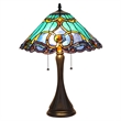 CHLOE Keegan Tiffany-style 2 Light Victorian Table Lamp 16