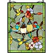CHLOE Tropical Birds Tiffany-style Animal Design Window Panel 18