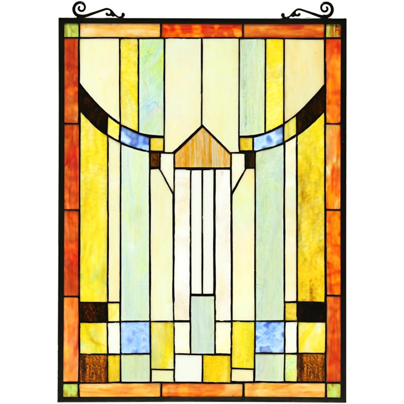 CHLOE Kinsey Tiffany-style Misssion Design Window Panel 18