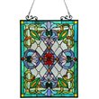 CHLOE Izzy Tiffany-glass Victorian Window Panel 18x25.5