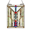 CHLOE Vanderleck Tiffany-glass Window Panel 17.5x25
