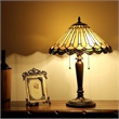 CHLOE Inez Tiffany-style 2 Light Mission Table Lamp 16