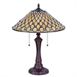 CHLOE Fanny Tiffany-style Victorian 2 Light Table Lamp 16
