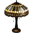 CHLOE Courtland Tiffany-style 2 Light Mission Table Lamp 16