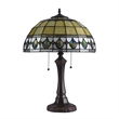 CHLOE Dougal Tiffany-style 2 Light Geometric Table Lamp 16