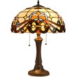 CHLOE Florence Tiffany-style 2 Light Victorian Table Lamp 16