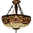 CHLOE Fallon Tiffany-style 3 Light Inverted Ceiling Pendant 20