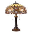 CHLOE Prisma Tiffany-style 2 Light Table Lamp 16