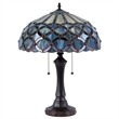 CHLOE Prisma Tiffany-style 2 Light Table Lamp 16