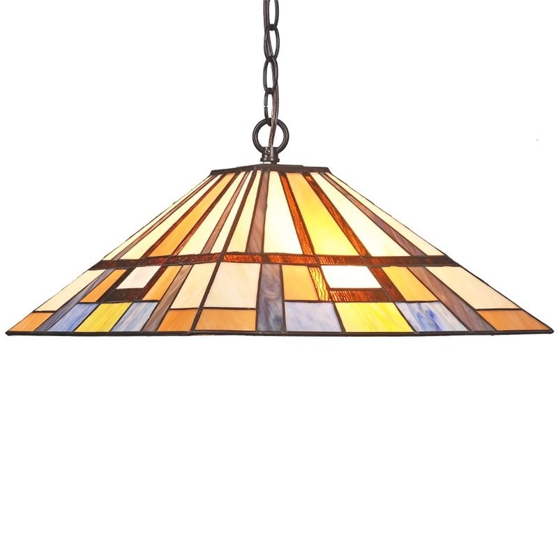 CHLOE Merlin Mission 2 Light Blackish Bronze Ceiling Pendant 16