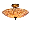 CHLOE Shelley Mosaic 2 Light Semi-flush Ceiling Fixture 16
