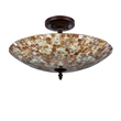 CHLOE Shelley Mosaic 2 Light Semi-flush Ceiling Fixture 16