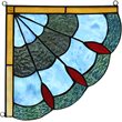 CHLOE Mei Victorian Tiffany-glass Window Panel 8