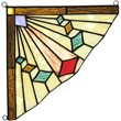 CHLOE Orchid Mission Tiffany-glass Window Panel 8
