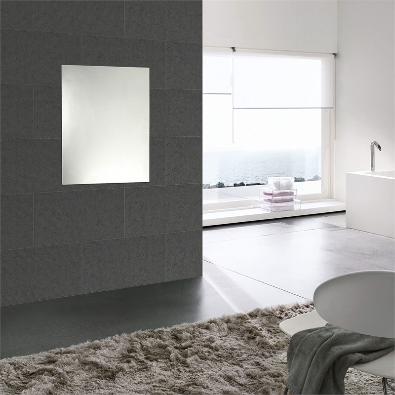 CHLOE Baldwin Large Frameless Wall Mirror 24x32