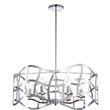 CHLOE Willow Transitional 6 Light Chrome Ceiling Pendant 25
