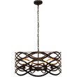 CHLOE Capella Transitional 6 Light Oil Rubbed Bronze Ceiling Pendant 24