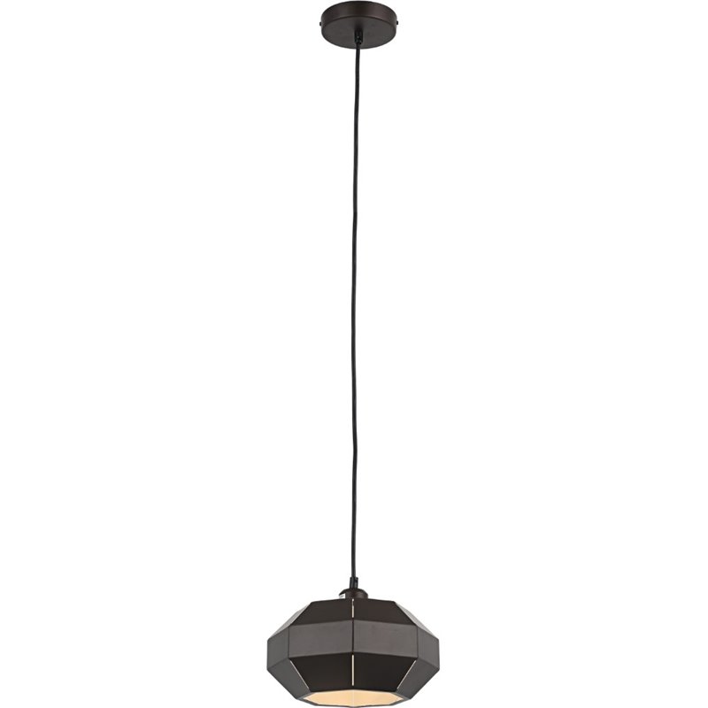 CHLOE Finn Contemporary 1 Light Brown and White Ceiling Mini Pendant 10
