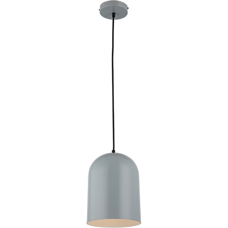 CHLOE Ironclad Contemporary 1 Light Gray and White Ceiling Mini Pendant 8