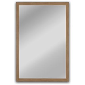 CHLOE'S Reflection Textured Brass Rectangular Framed Wall Mirror 33&quot Height