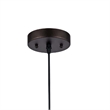 CHLOE Manette Industrial 1 Light Rubbed Bronze Ceiling Mini Pendant 8