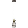 CHLOE Charles Industrial 1 Light Rubbed Bronze Ceiling Mini Pendant 8