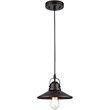 CHLOE Mycroft Industrial 1 Light Rubbed Bronze Ceiling Mini Pendant 9