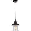CHLOE Manette Industrial 1 Light Rubbed Bronze Ceiling Mini Pendant 9