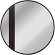 CHLOE'S Reflection Black Finish Round Framed Wall Mirror 30