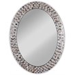 CHLOE's Reflection Vertical Hanging Seashell Oval Framed Wall Mirror 35