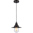 CHLOE Manette Industrial 1 Light Rubbed Bronze Ceiling Mini Pendant 9