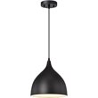 CHLOE Walter Industrial 1 Light Textured Black Mini Pendant Ceiling Fixture 10