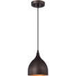 CHLOE Walter Industrial 1 Light Bronze Mini Pendant Ceiling Fixture 7