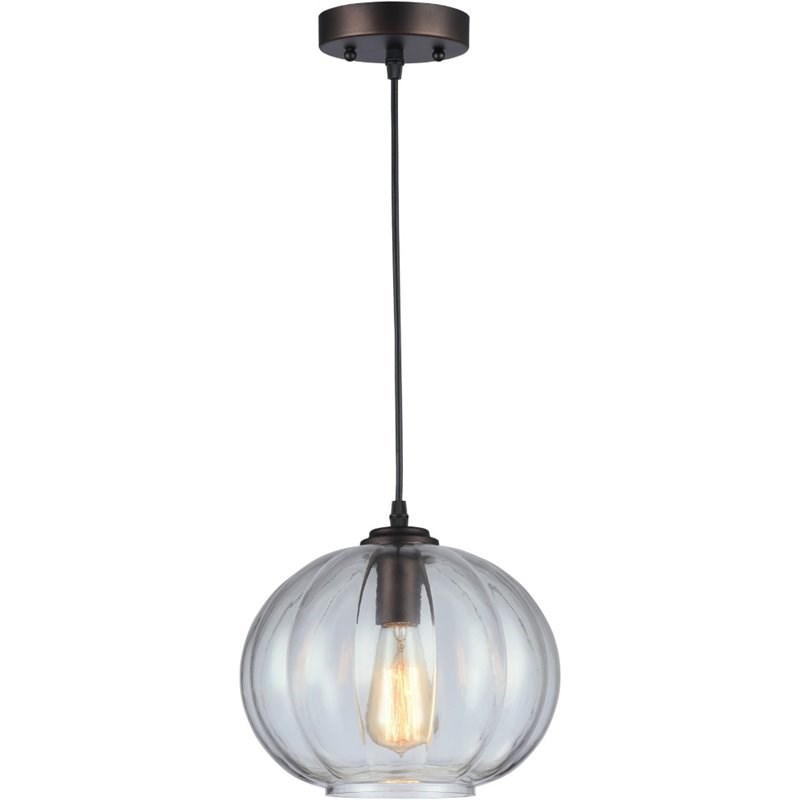 CHLOE Cary Industrial-style 1 Light Rubbed Bronze Ceiling Pendant 10