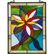 CHLOE Colorful Daisy Tiffany-style Floral Window Panel 24