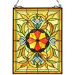 CHLOE Adelia Tiffany-Style Victorian Stained Glass Window Panel 24